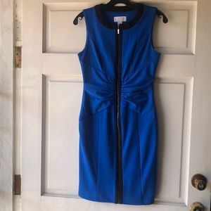 Jessica Simpson Blue Zip up Cocktail Dress